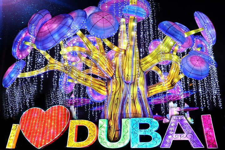 Immerse yourself in a dazzling display of art and light at Dubai Garden Glow where glowing sculptures and whimsical designs capture the essence of creativity and fun for all ages.